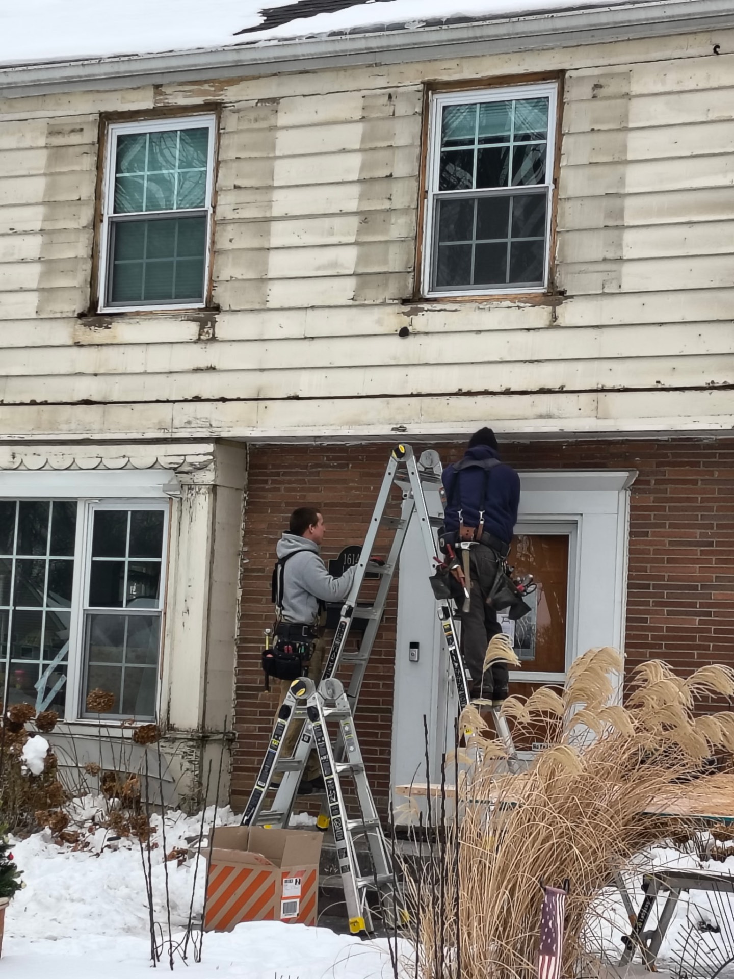 Brick Colonial — Before
