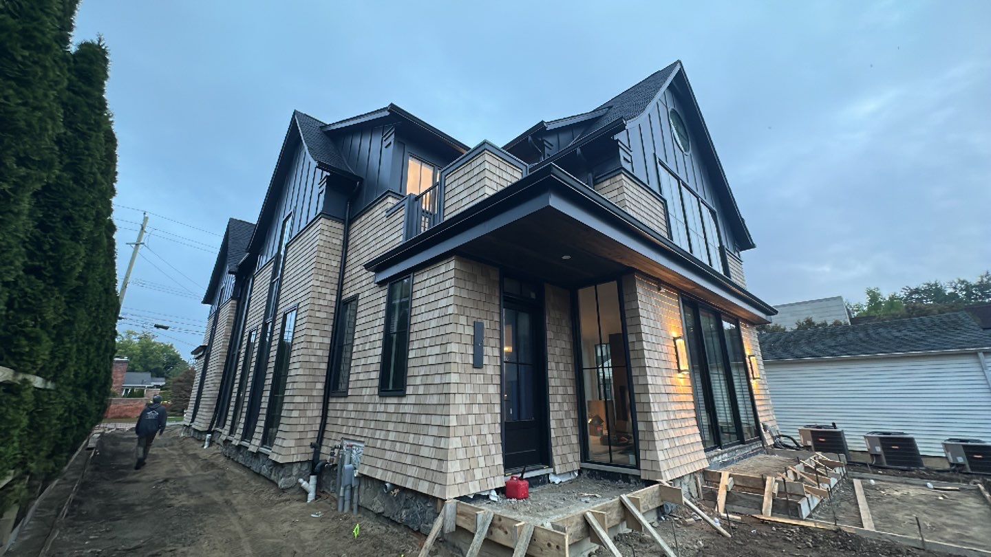 Cedar Shake & Black Metal Custom Build