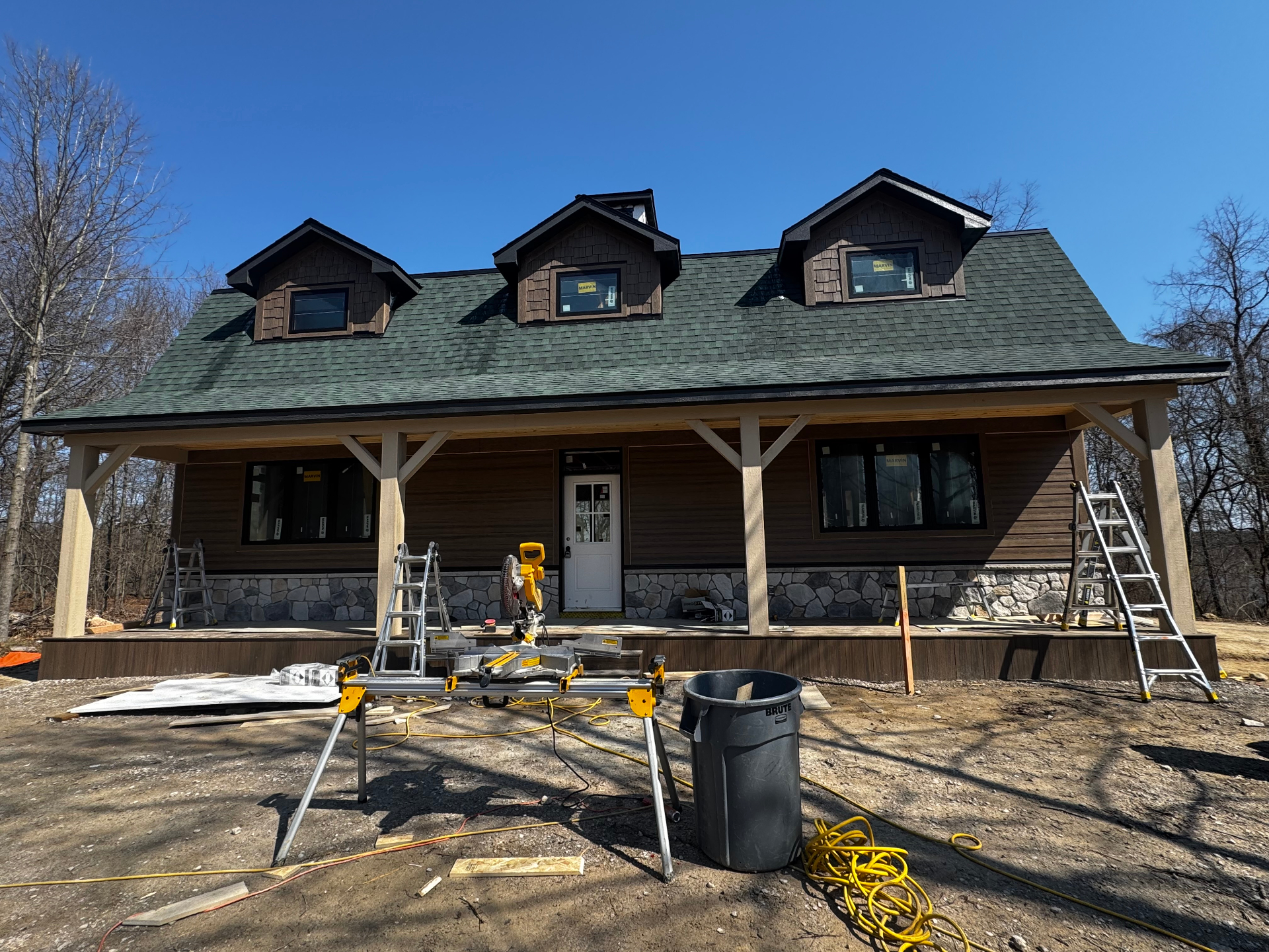 Craftsman Cabin Wrap-Around Porch
